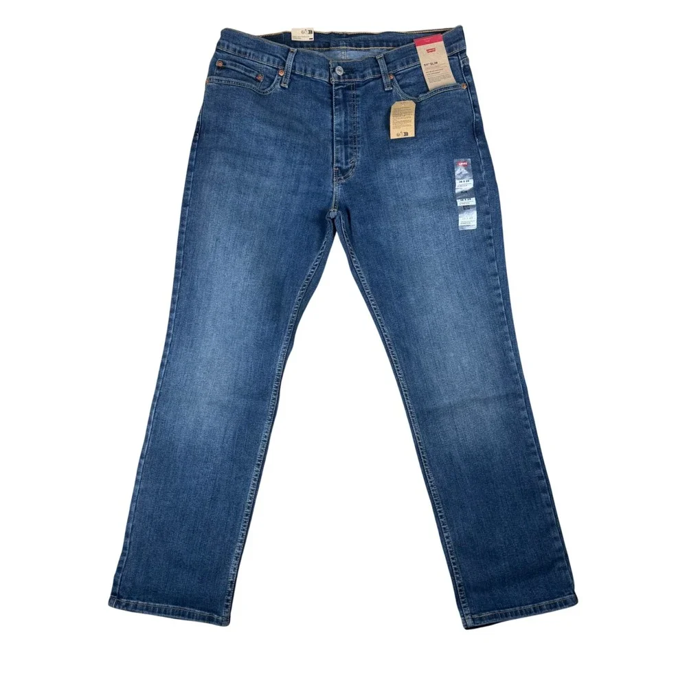 Levis 511 Slim Fit Jeans Mens 36x29 Medium Wash Blue Advanced Stretch 04511-2595
